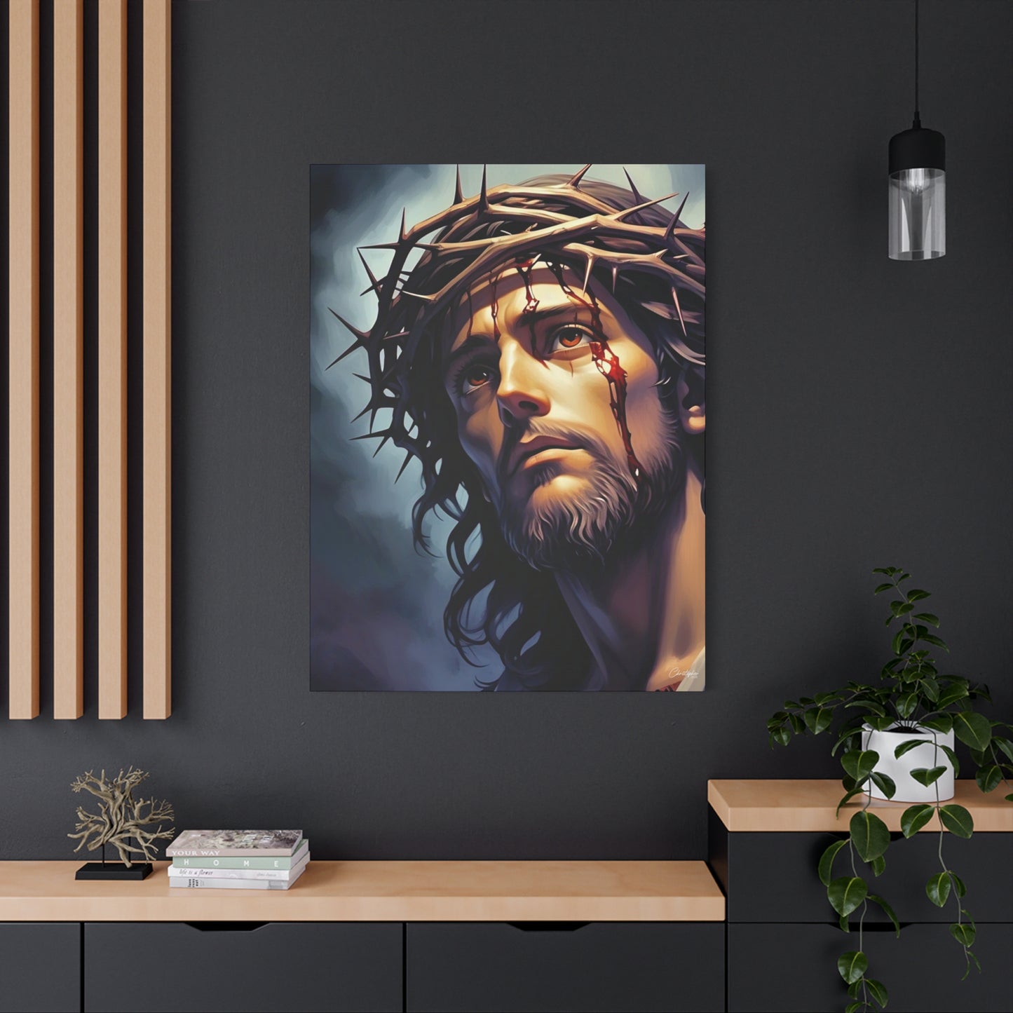 Religious Art Print Canvas, Inspirational Wall Decor, Christian Home Decor, Jesus Art, Gift for Faith-Based Celebrations