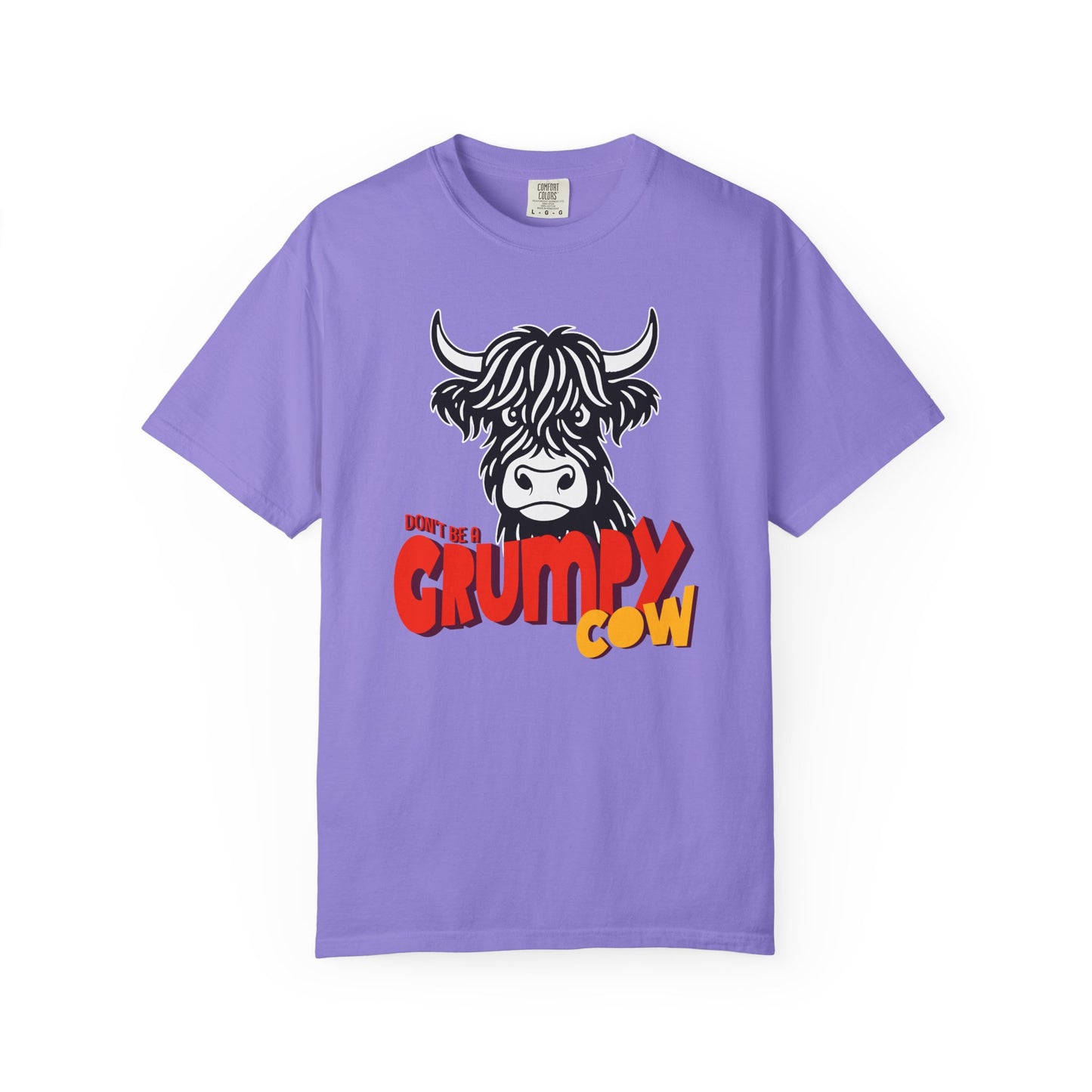 Grumpy Cow T-Shirt — Funny Highland Cow Graphic Tee