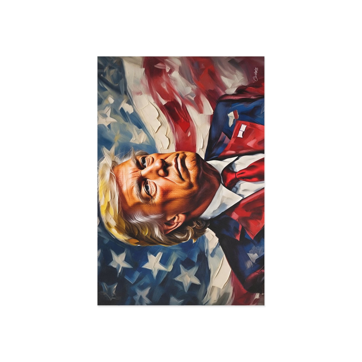 Patriotic Fine Art Postcards, Unique Collectible Cards, Trump Art Prints, American Political Decor, Gifts for Art Lovers