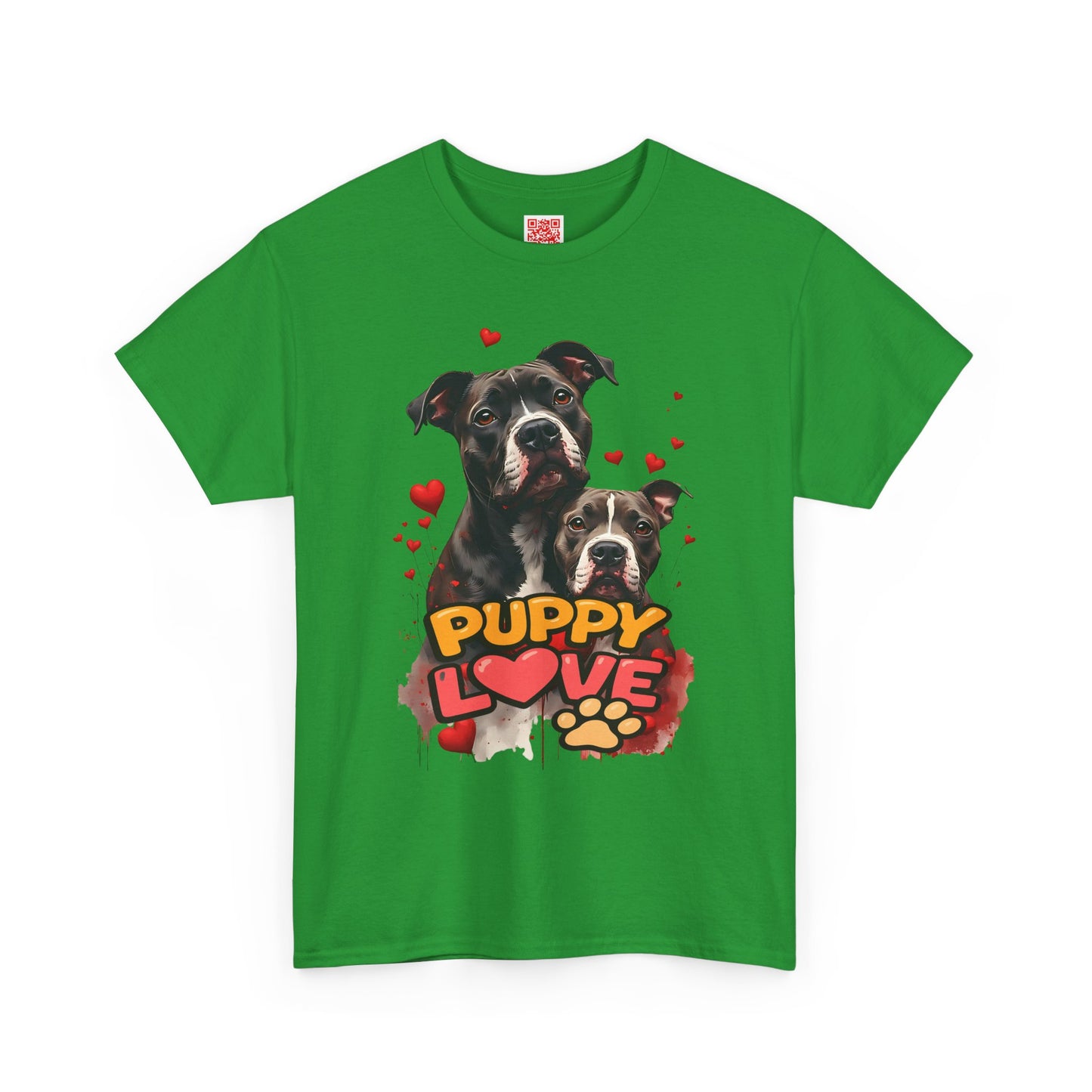 Puppy Love T-Shirt — Cute Dog Hearts Graphic Tee for Dog Lovers