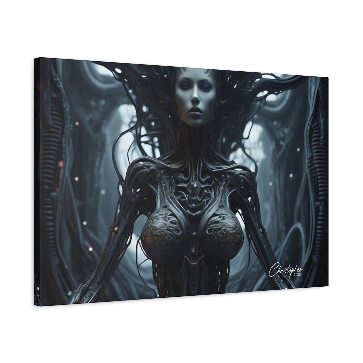 Futuristic Matte Canvas Wall Art – 1.25" Stretched