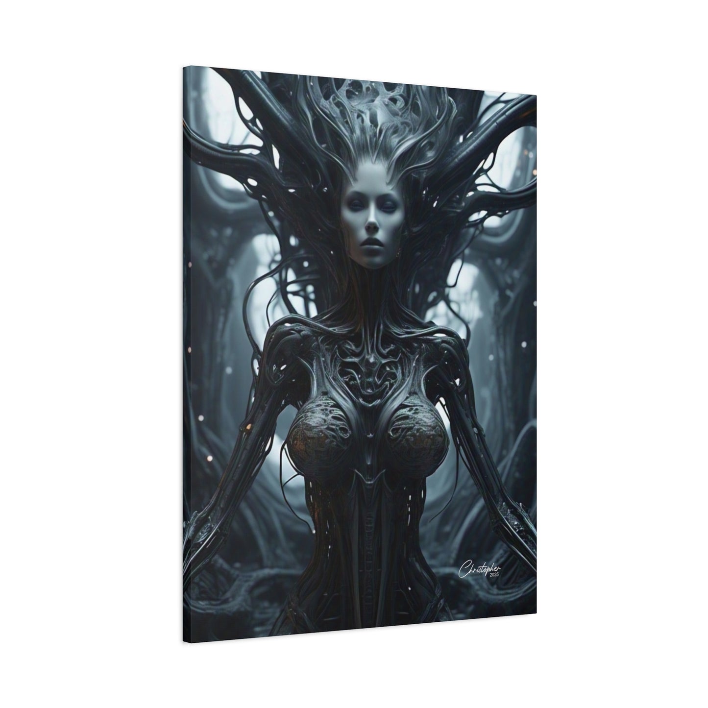 Futuristic Matte Canvas Wall Art – 1.25" Stretched