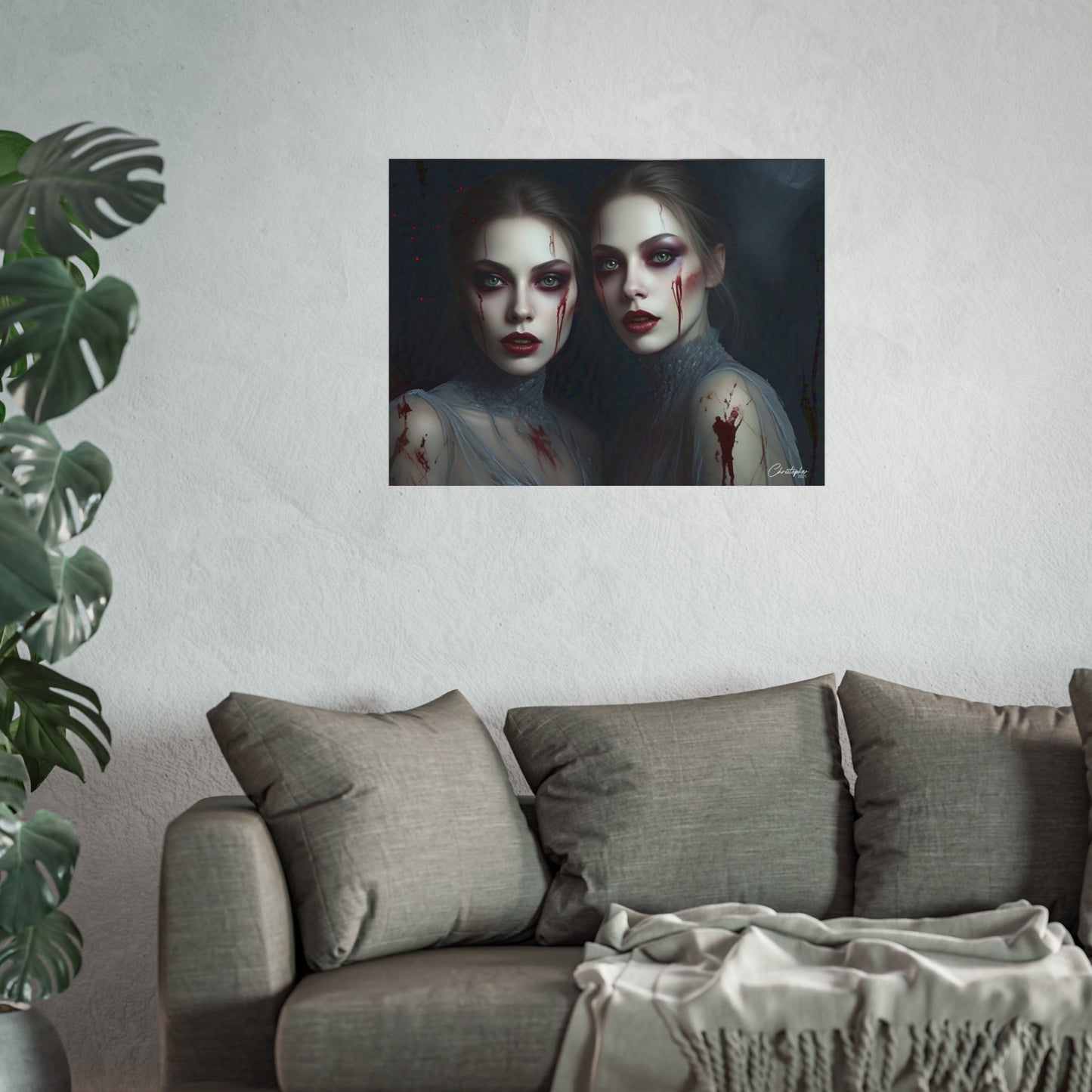 Eerie Fine Art Poster, Dark Fantasy Wall Art, Gothic Decor, Spooky Home Aesthetic, Halloween Wall Art