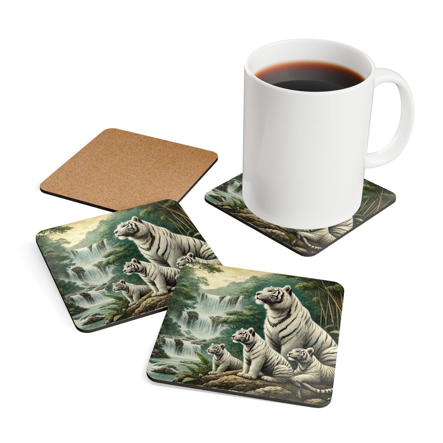 Corkwood Coaster Set