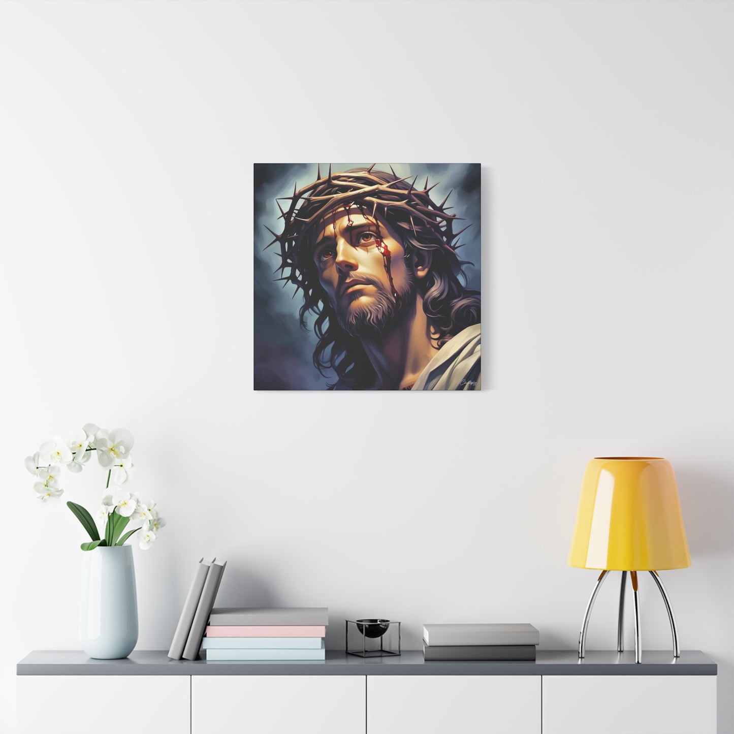 Religious Art Print Canvas, Inspirational Wall Decor, Christian Home Decor, Jesus Art, Gift for Faith-Based Celebrations