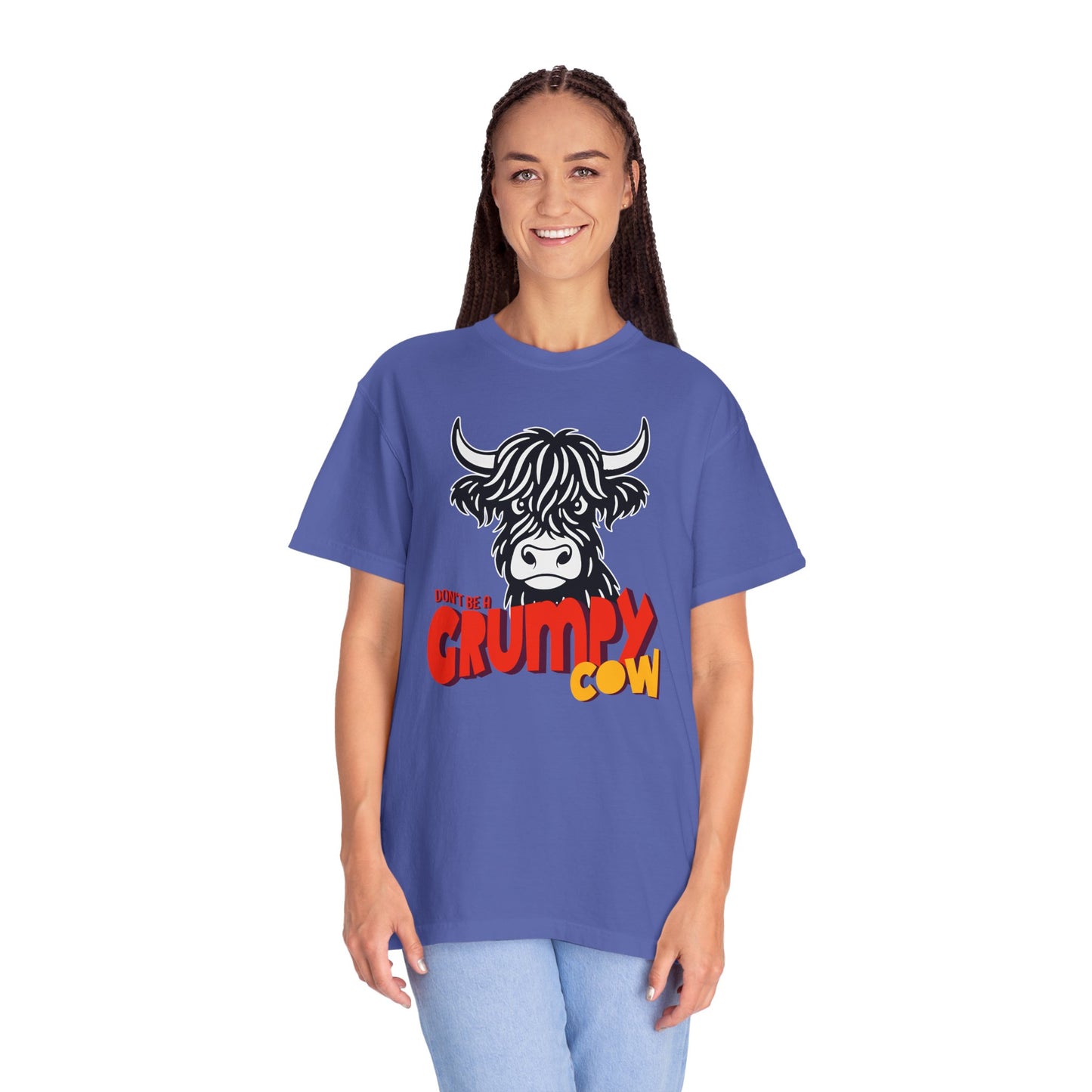 Grumpy Cow T-Shirt — Funny Highland Cow Graphic Tee