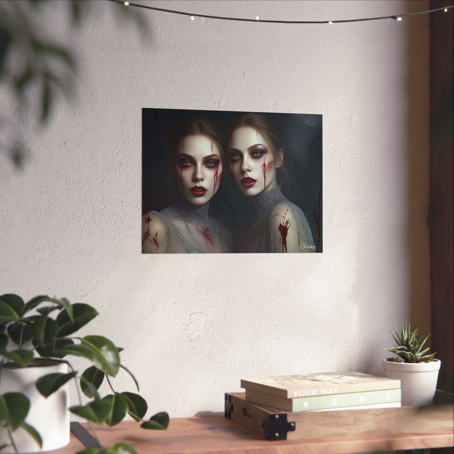 Eerie Fine Art Poster, Dark Fantasy Wall Art, Gothic Decor, Spooky Home Aesthetic, Halloween Wall Art