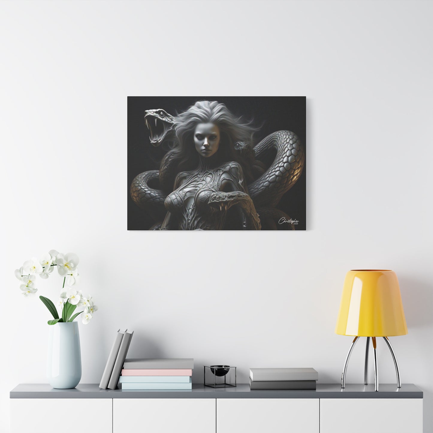 Serpent Goddess Matte Canvas Wall Art