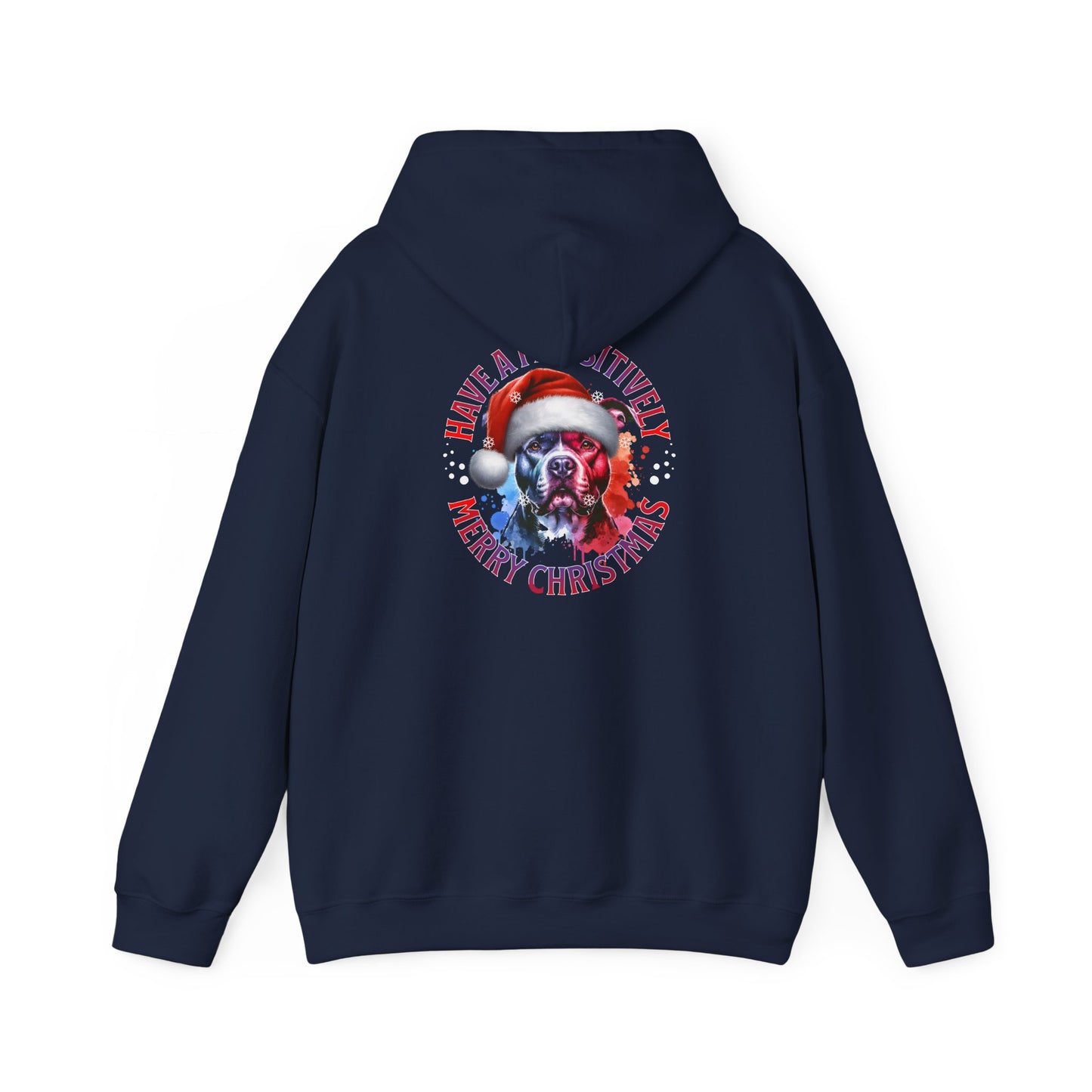 Christmas Pack Pit Bull Hoodie – "Have a Pawsitively Merry Christmas" Festive Sweatshirt