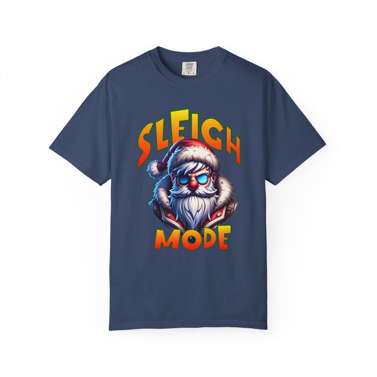 Sleigh Mode T-Shirt — Cool Santa Graphic Holiday Tee