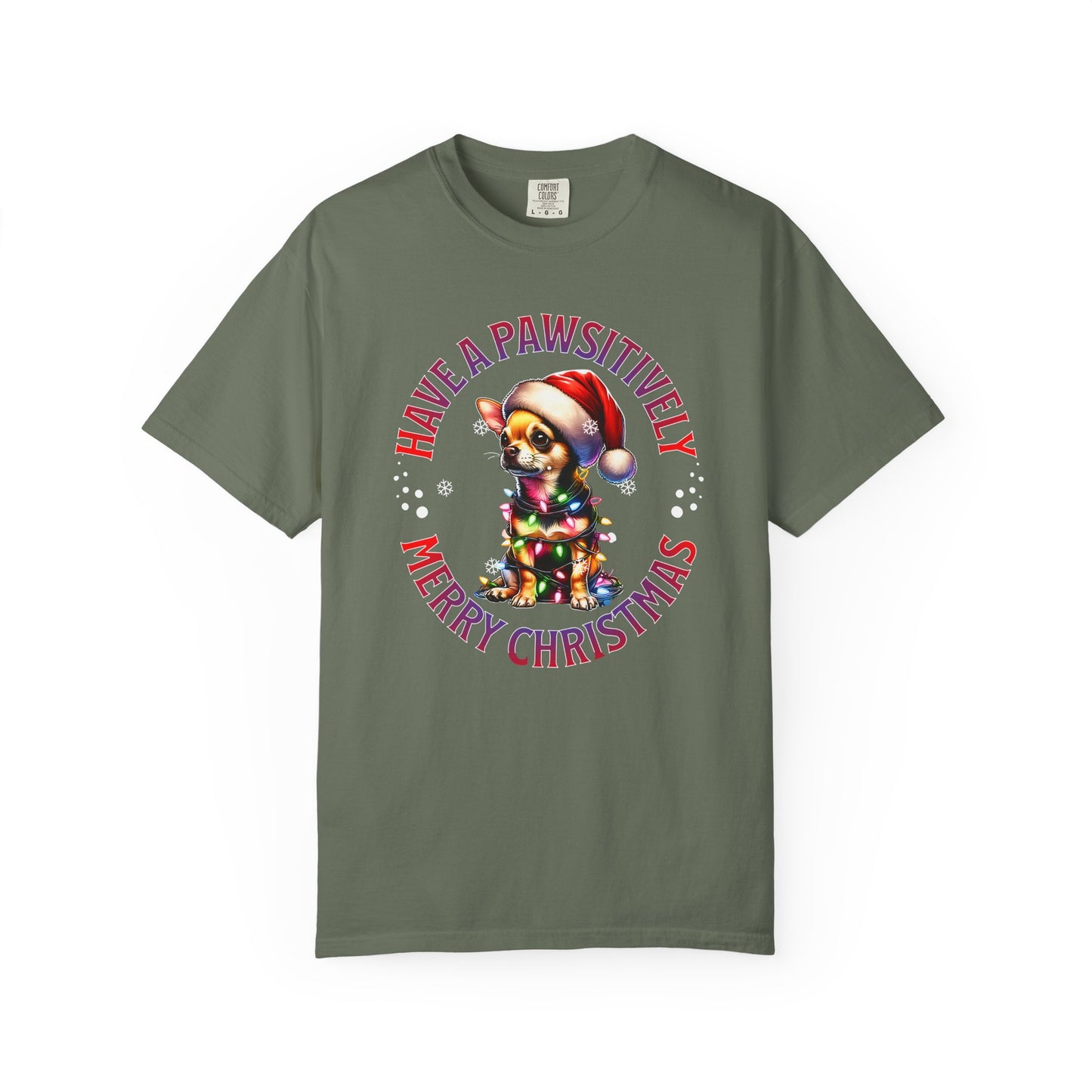 Christmas Puppy T-Shirt — “Have a Pawsitively Merry Christmas” Holiday Tee