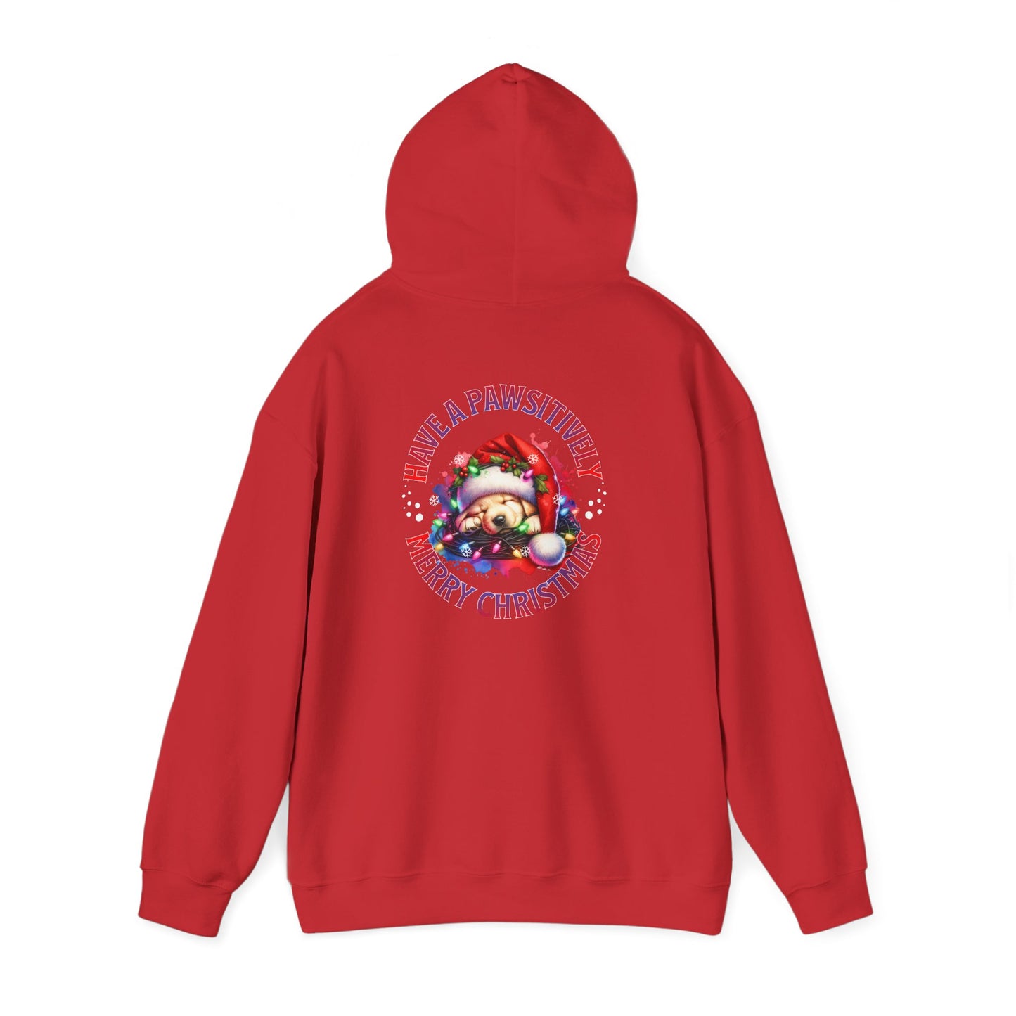 Christmas Pack Puppy Hoodie — Festive Santa Puppies 'Have A Pawsitively Merry Christmas' Holiday Sweatshirt