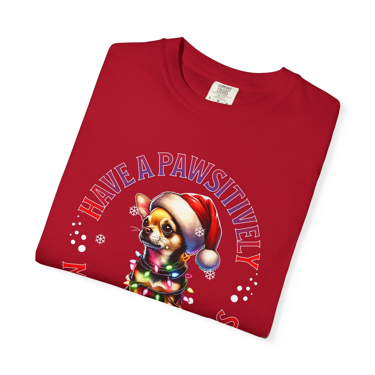 Christmas Puppy T-Shirt — “Have a Pawsitively Merry Christmas” Holiday Tee