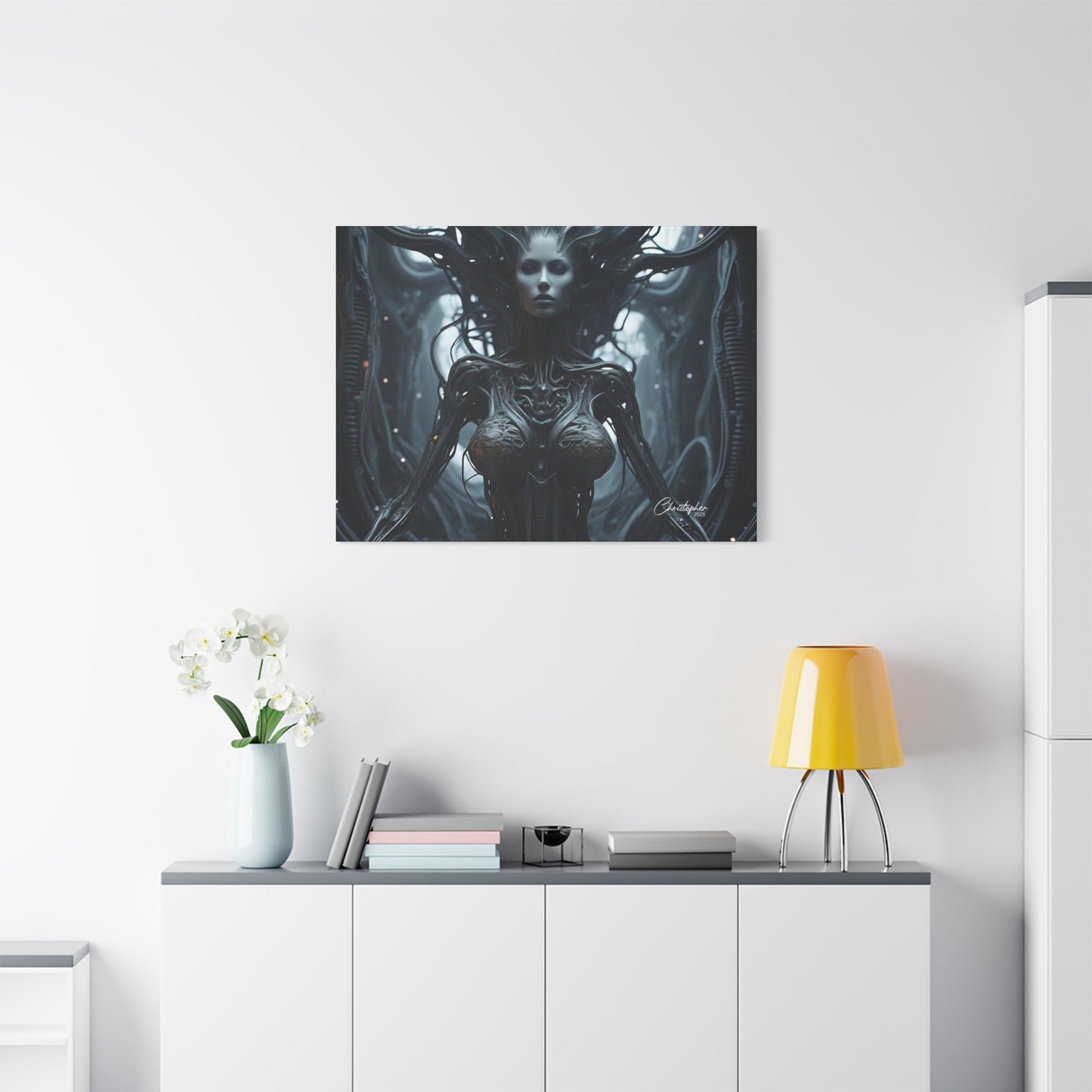 Futuristic Matte Canvas Wall Art – 1.25" Stretched