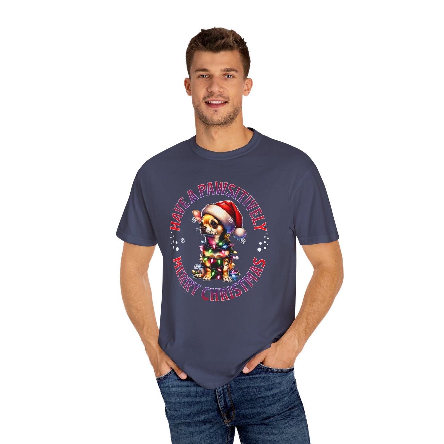 Christmas Puppy T-Shirt — “Have a Pawsitively Merry Christmas” Holiday Tee