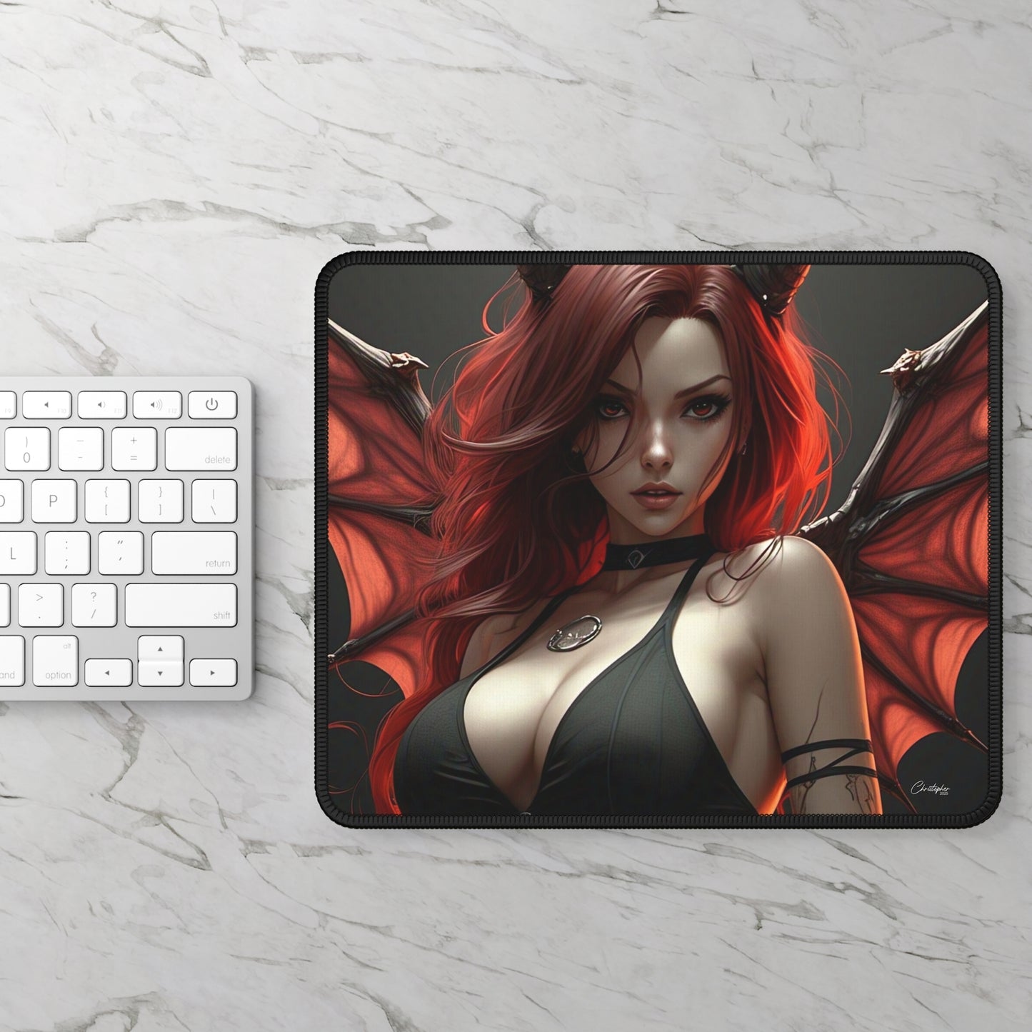 Dramatic Fantasy Gaming Mouse Pad - Perfect for Gamers, Home Office, Halloween Decor, Gift for Her, Unique Desk Accessory