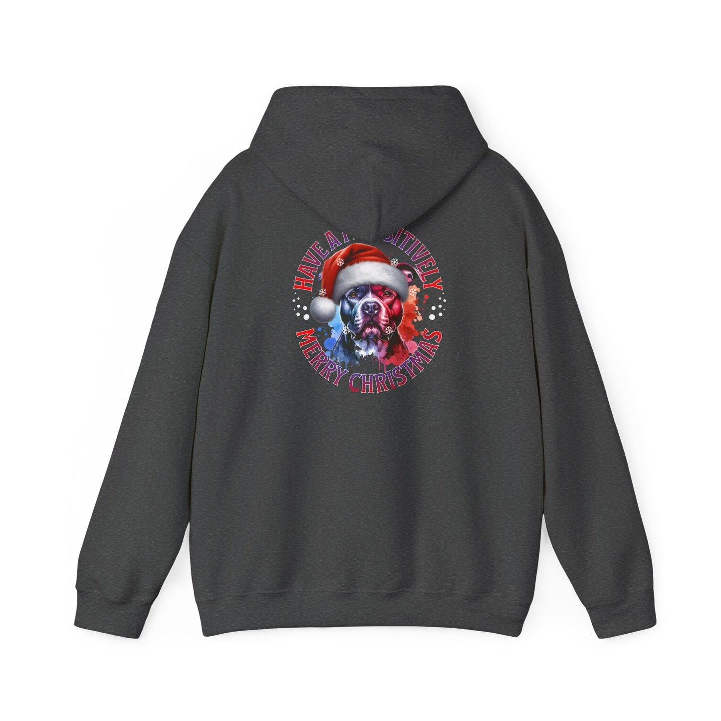 Christmas Pack Pit Bull Hoodie – "Have a Pawsitively Merry Christmas" Festive Sweatshirt