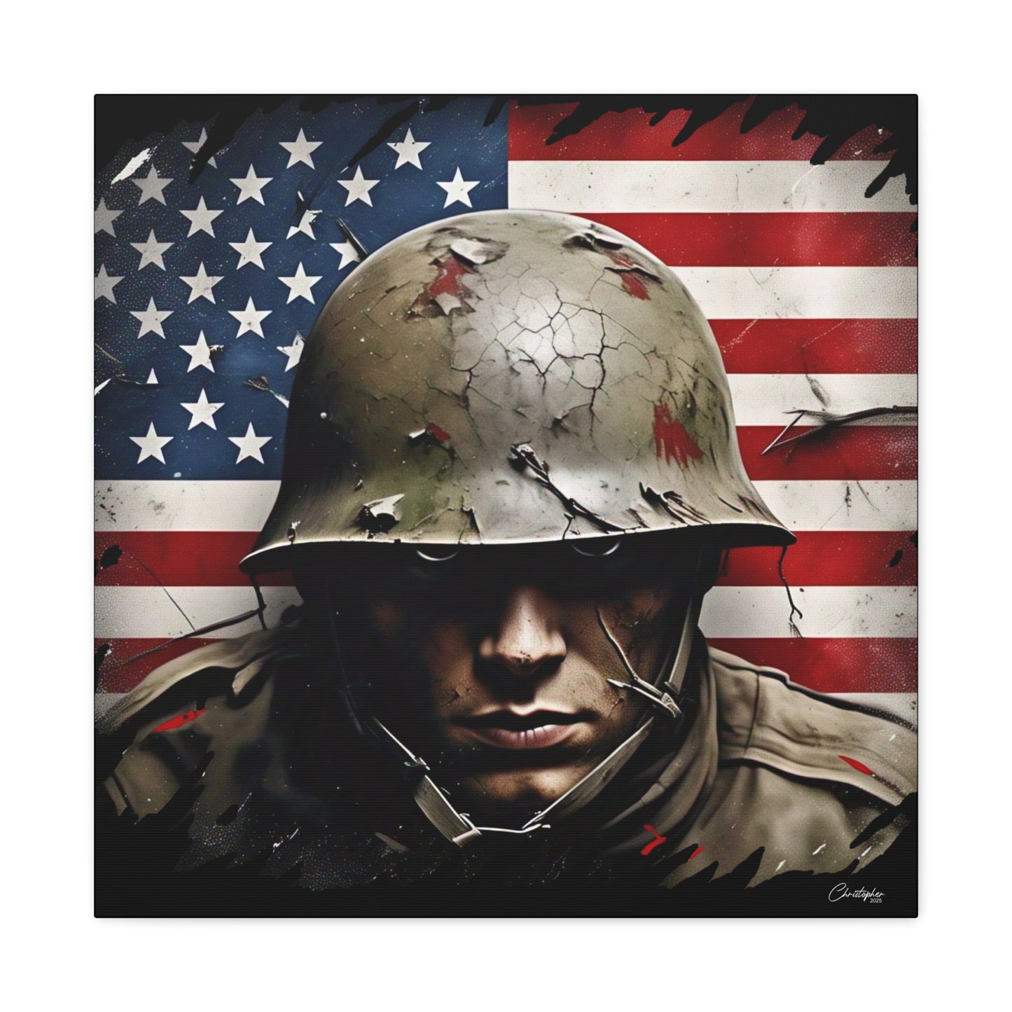 Military-Themed Canvas Art, Military Canvas Print, Wall Art for Veterans, Patriotic Home Decor, Gift for Army, Military Artwork, [...]