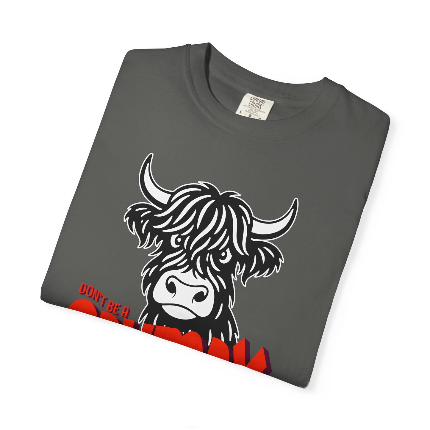 Grumpy Cow T-Shirt — Funny Highland Cow Graphic Tee