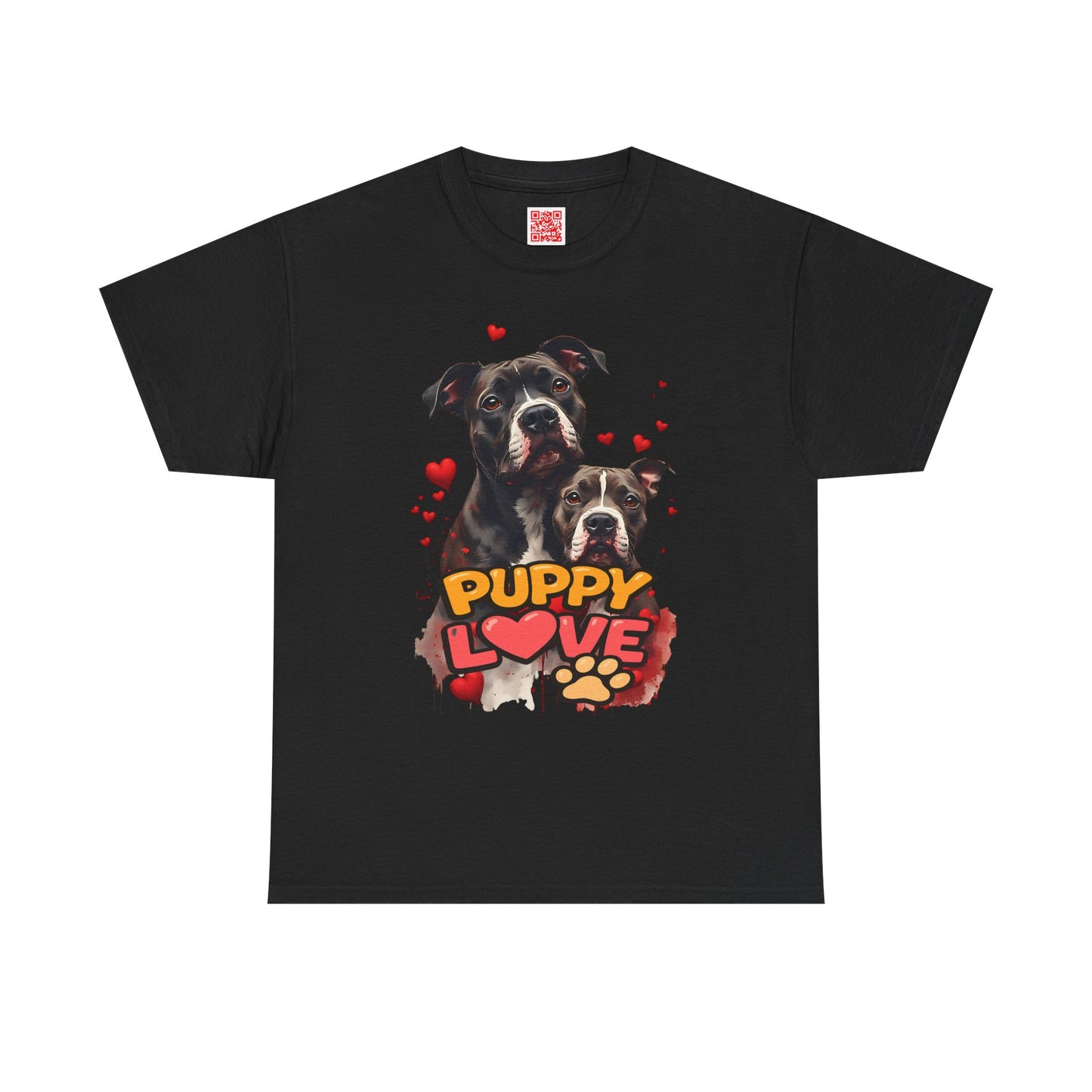 Puppy Love T-Shirt — Cute Dog Hearts Graphic Tee for Dog Lovers
