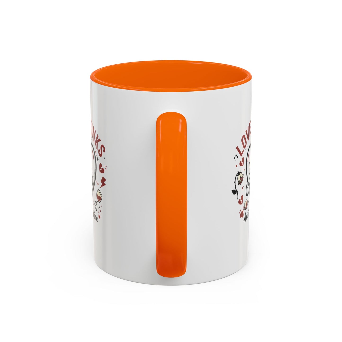 Coffee Mug — "Love Stinks" Anti-Valentine Heart Accent Mug (11/15oz)