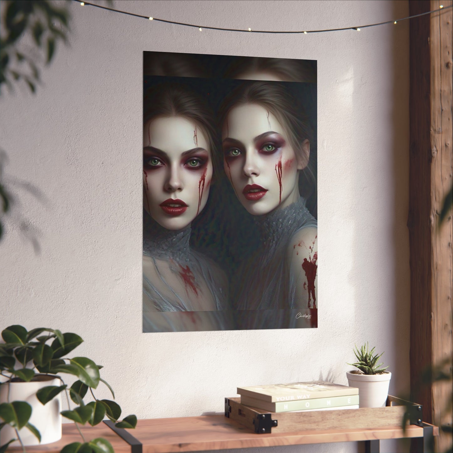 Eerie Fine Art Poster, Dark Fantasy Wall Art, Gothic Decor, Spooky Home Aesthetic, Halloween Wall Art