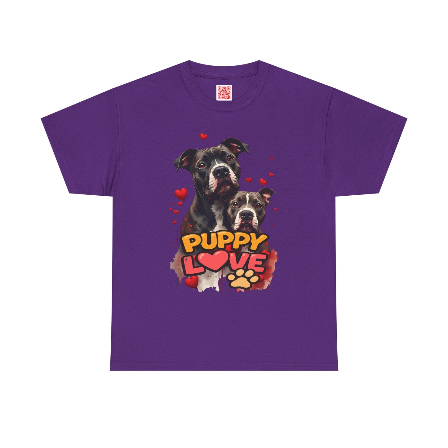 Puppy Love T-Shirt — Cute Dog Hearts Graphic Tee for Dog Lovers