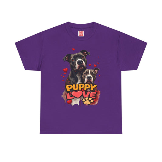 Puppy Love T-Shirt — Cute Dog Hearts Graphic Tee for Dog Lovers