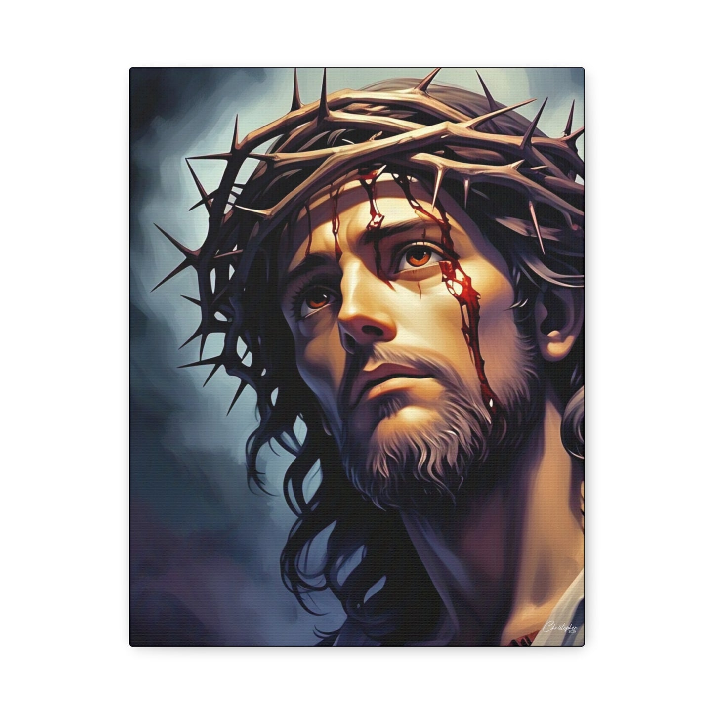 Religious Art Print Canvas, Inspirational Wall Decor, Christian Home Decor, Jesus Art, Gift for Faith-Based Celebrations