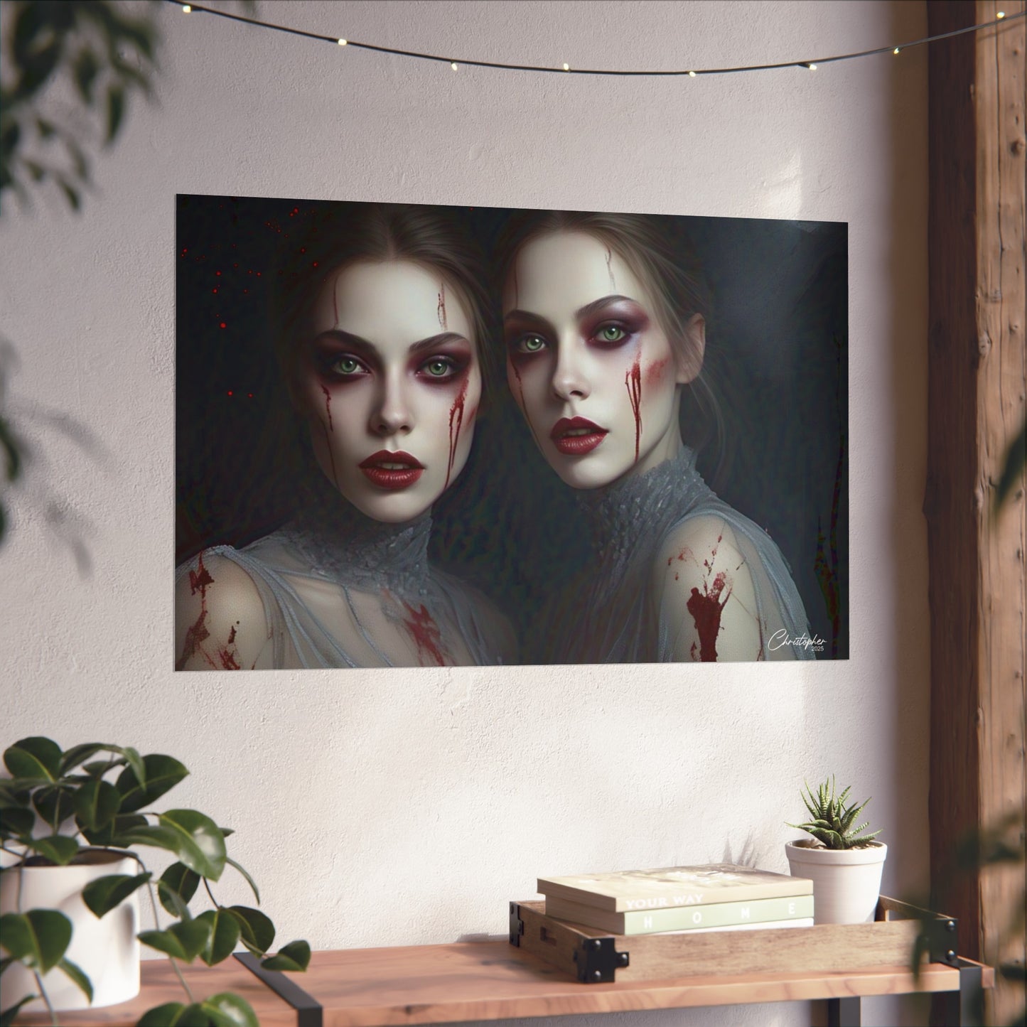Eerie Fine Art Poster, Dark Fantasy Wall Art, Gothic Decor, Spooky Home Aesthetic, Halloween Wall Art