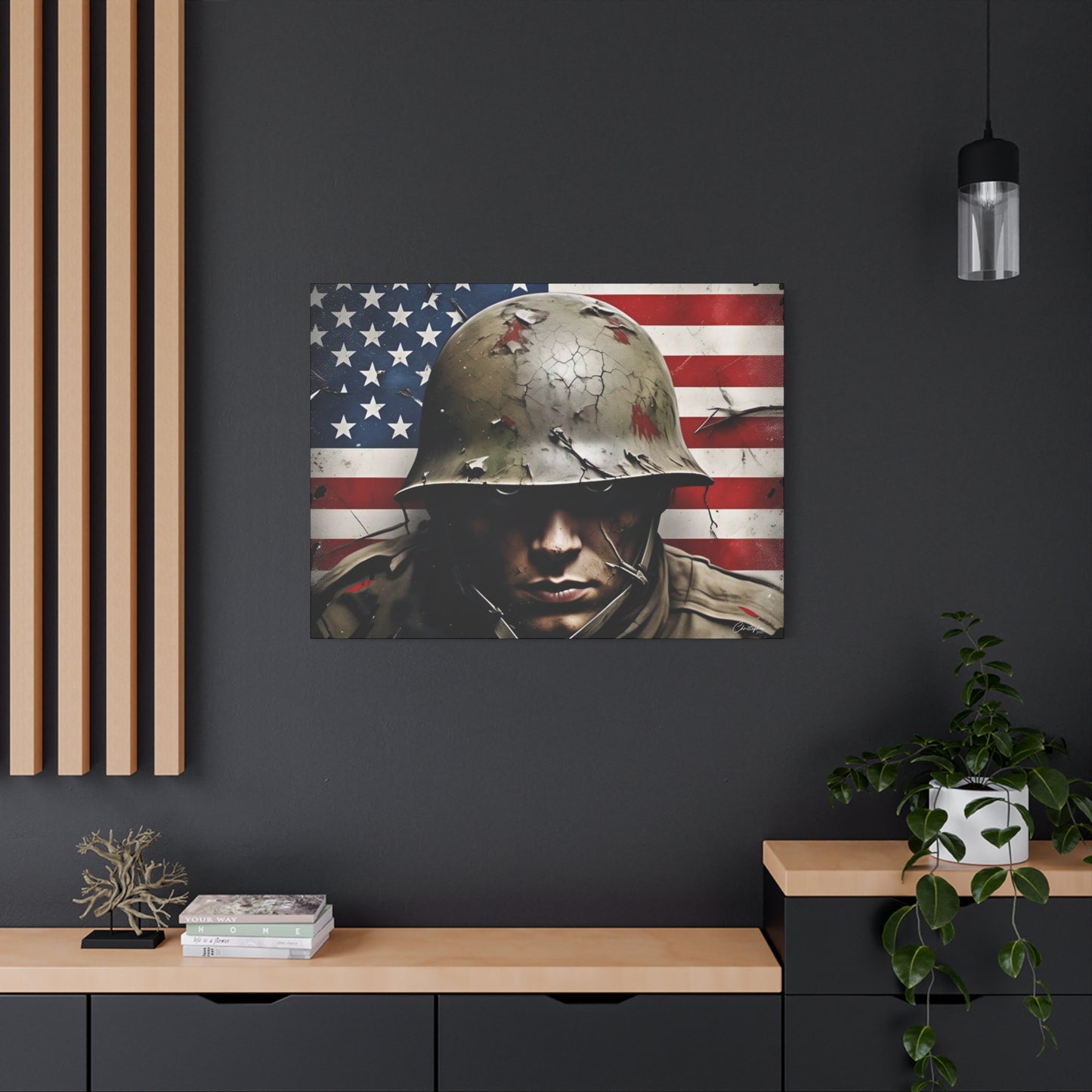 Military-Themed Canvas Art, Military Canvas Print, Wall Art for Veterans, Patriotic Home Decor, Gift for Army, Military Artwork, [...]
