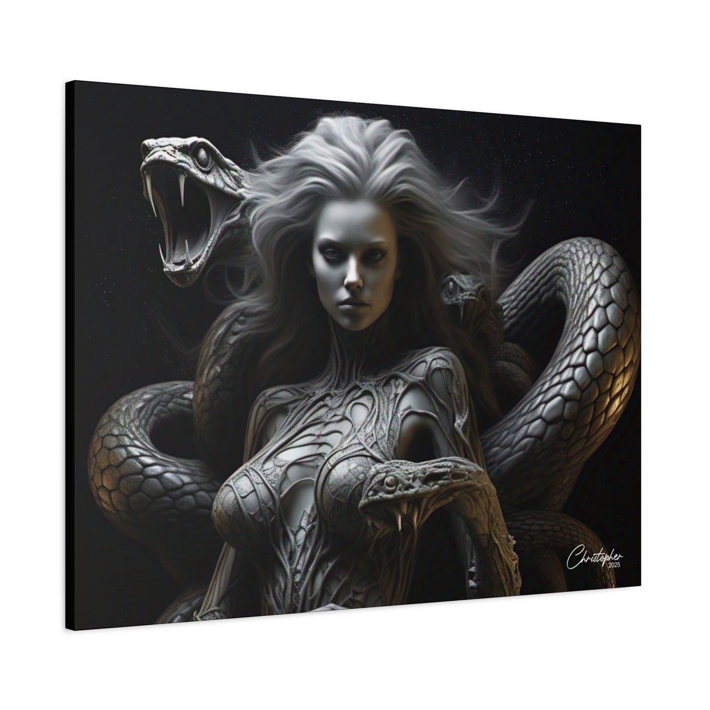 Serpent Goddess Matte Canvas Wall Art