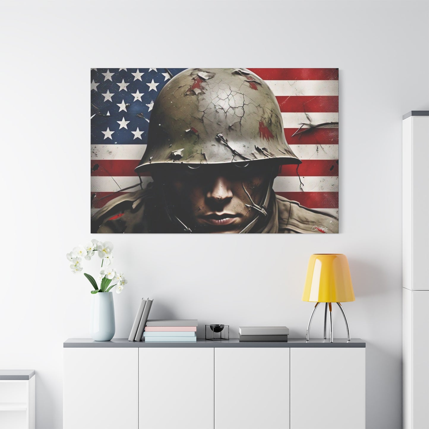 Military-Themed Canvas Art, Military Canvas Print, Wall Art for Veterans, Patriotic Home Decor, Gift for Army, Military Artwork, [...]