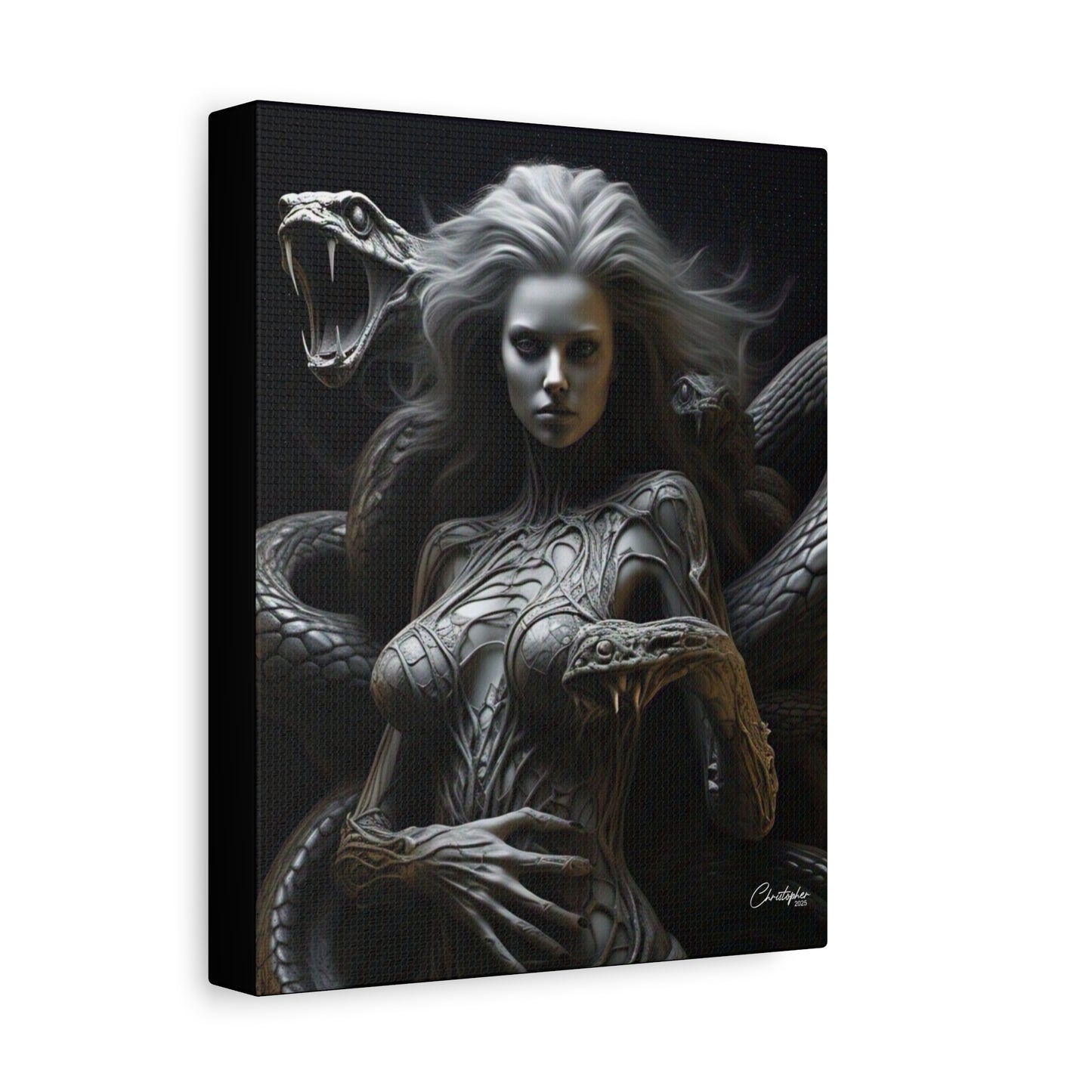 Serpent Goddess Matte Canvas Wall Art