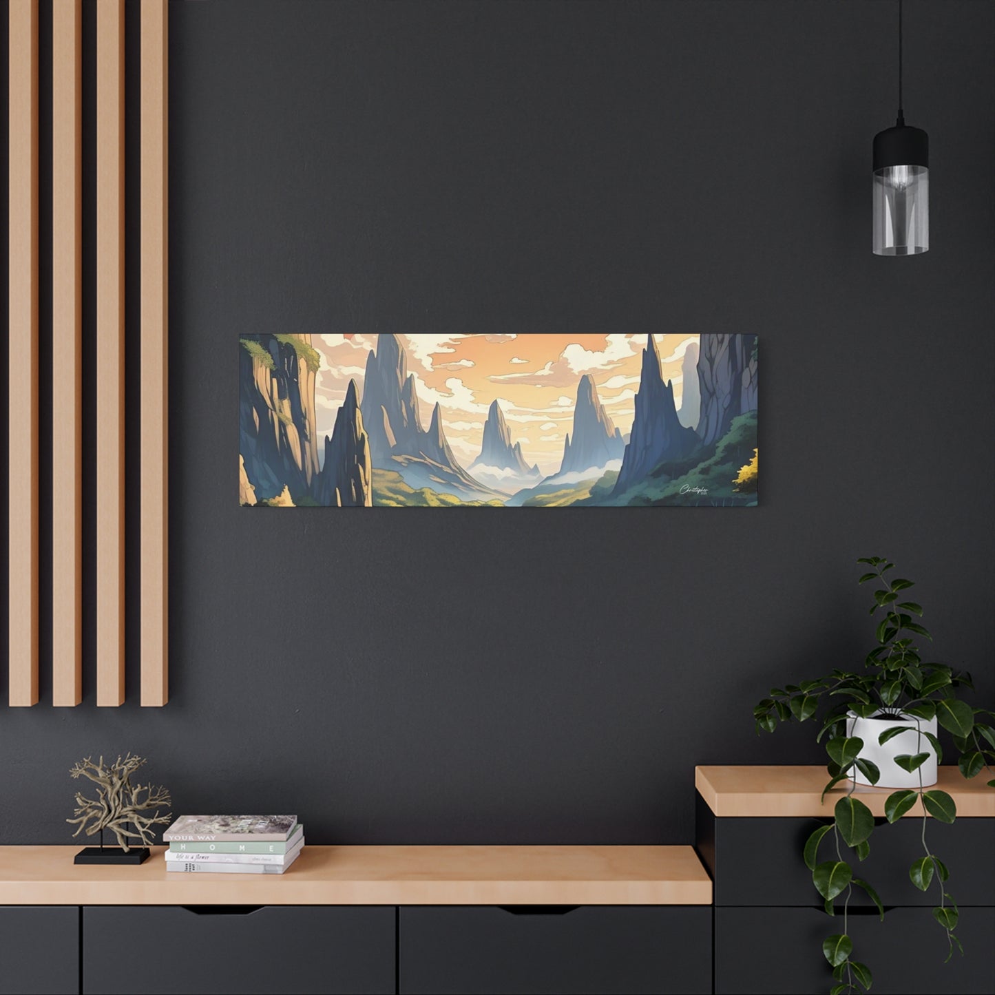 Serene Landscape Canvas Wall Art, Nature Home Decor, Tranquil Living Room Accent, Gift for Nature Lovers, Gallery Wall Piece