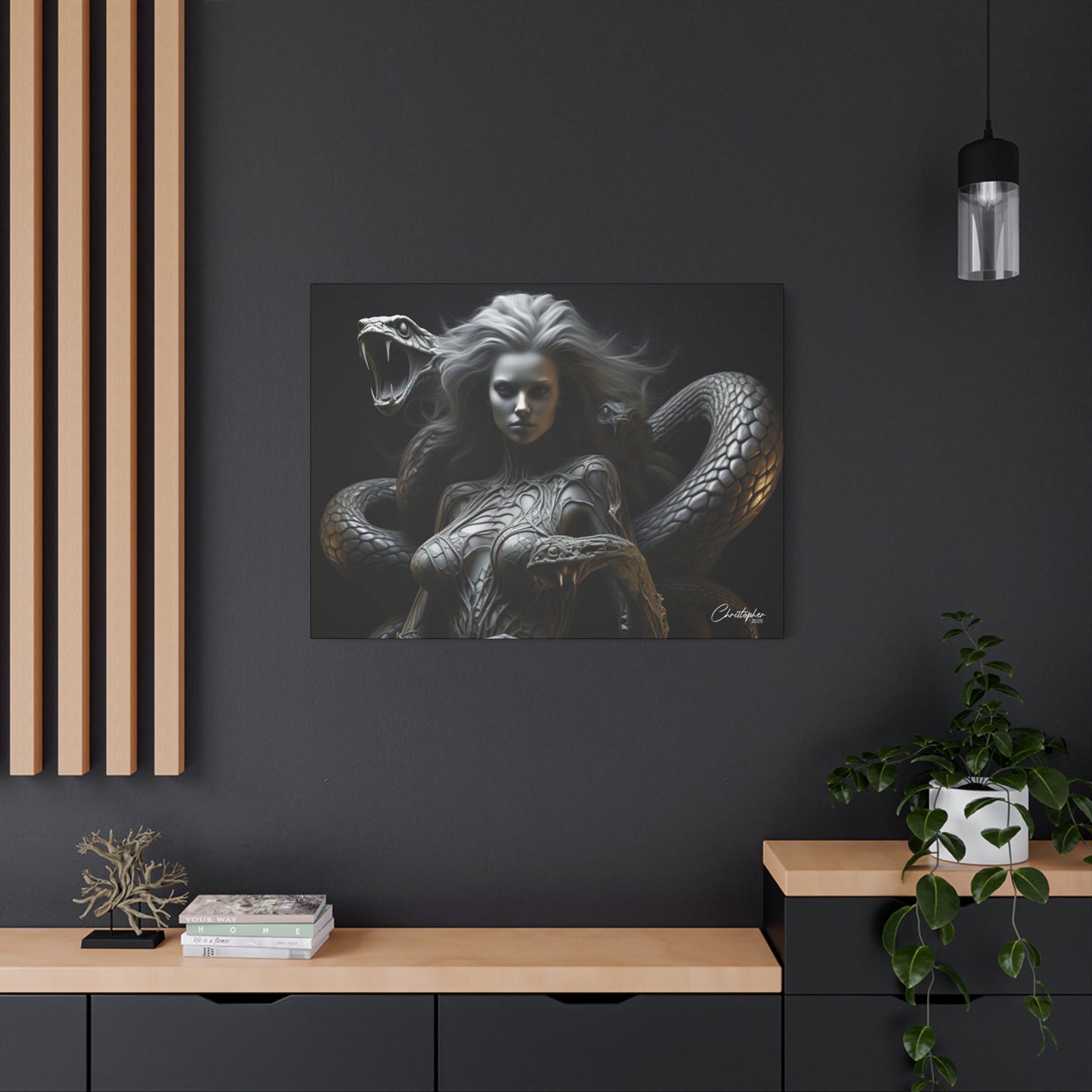 Serpent Goddess Matte Canvas Wall Art