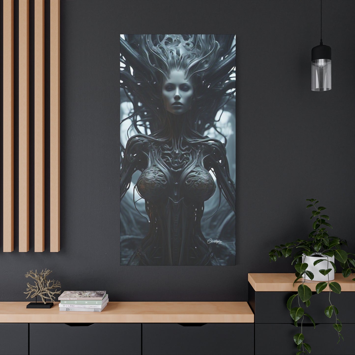 Futuristic Matte Canvas Wall Art – 1.25" Stretched