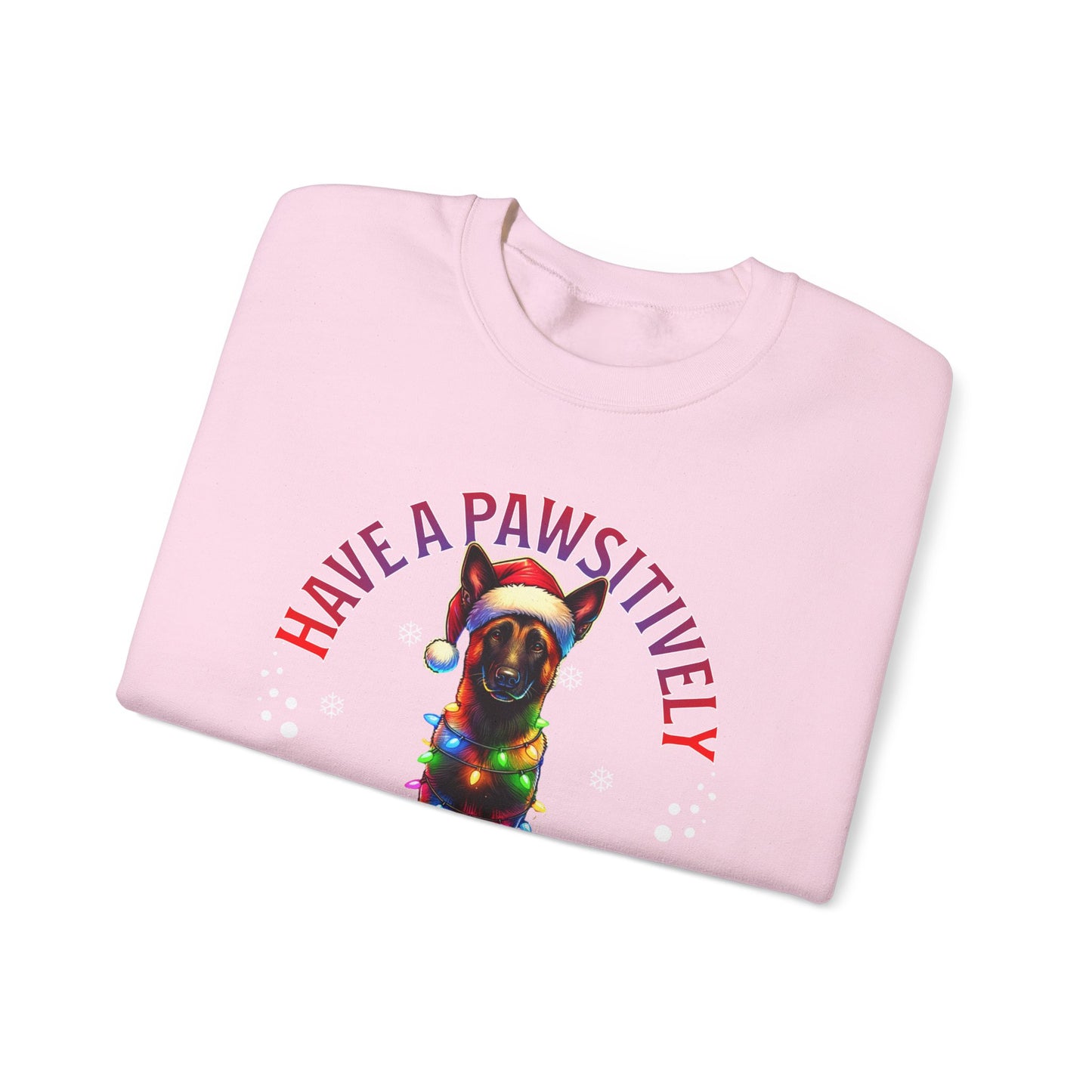 Christmas Dachshund Sweatshirt - "Have a Pawsitively Merry Christmas" Cute Holiday Dog Crewneck