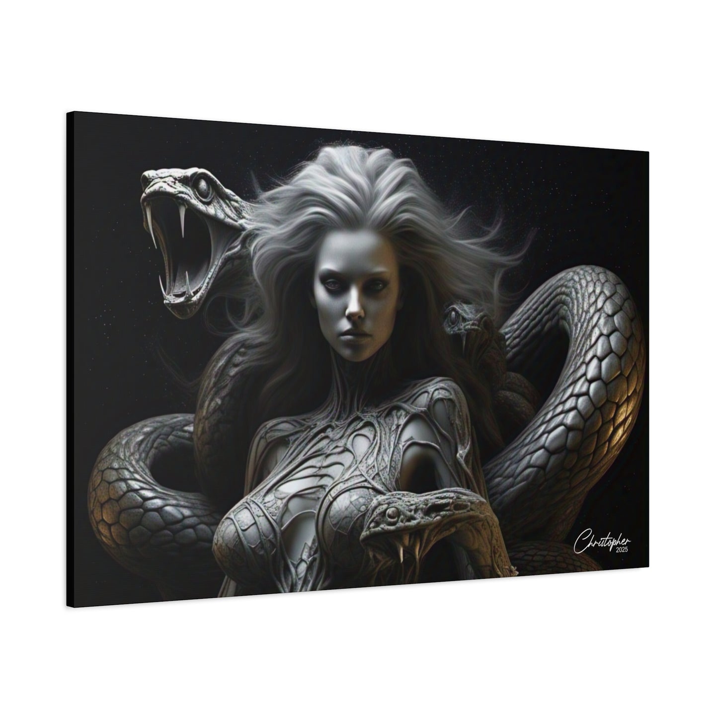Serpent Goddess Matte Canvas Wall Art