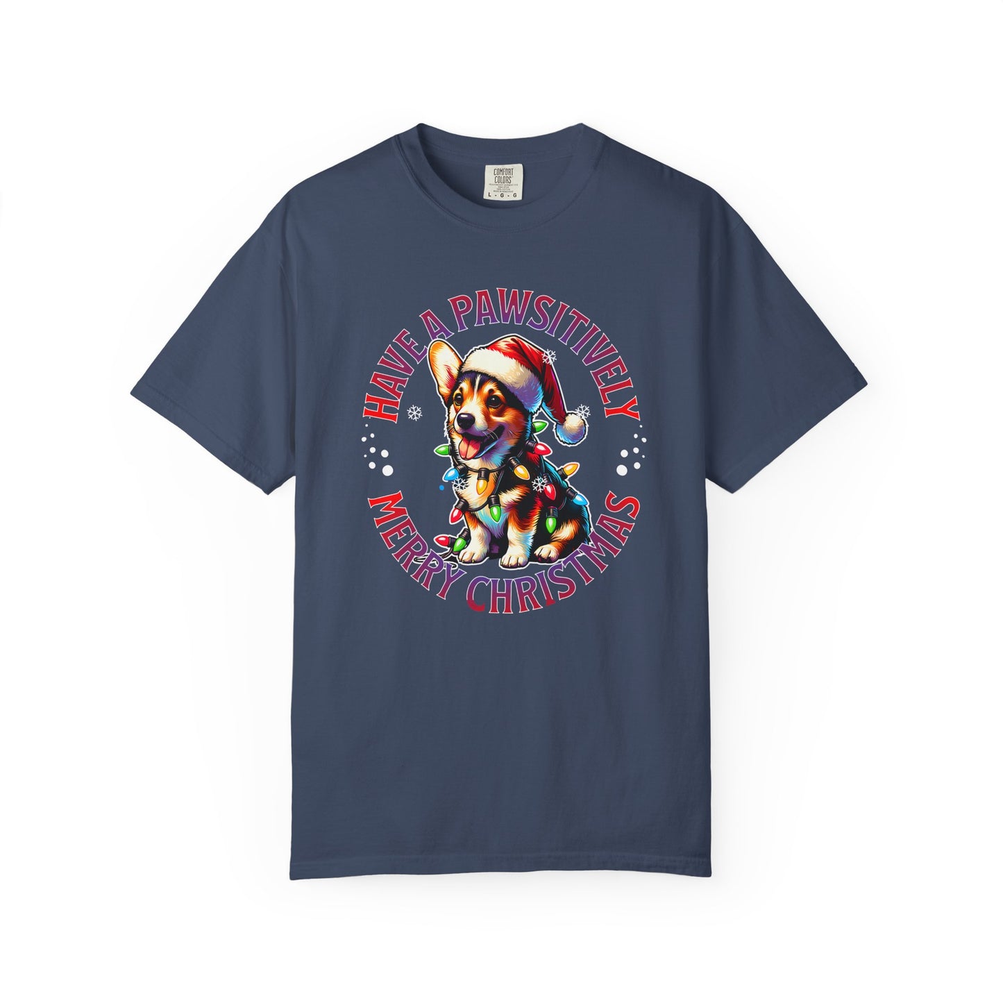 Christmas Corgi T-Shirt – "Have a Pawsitively Merry Christmas" Holiday Tee