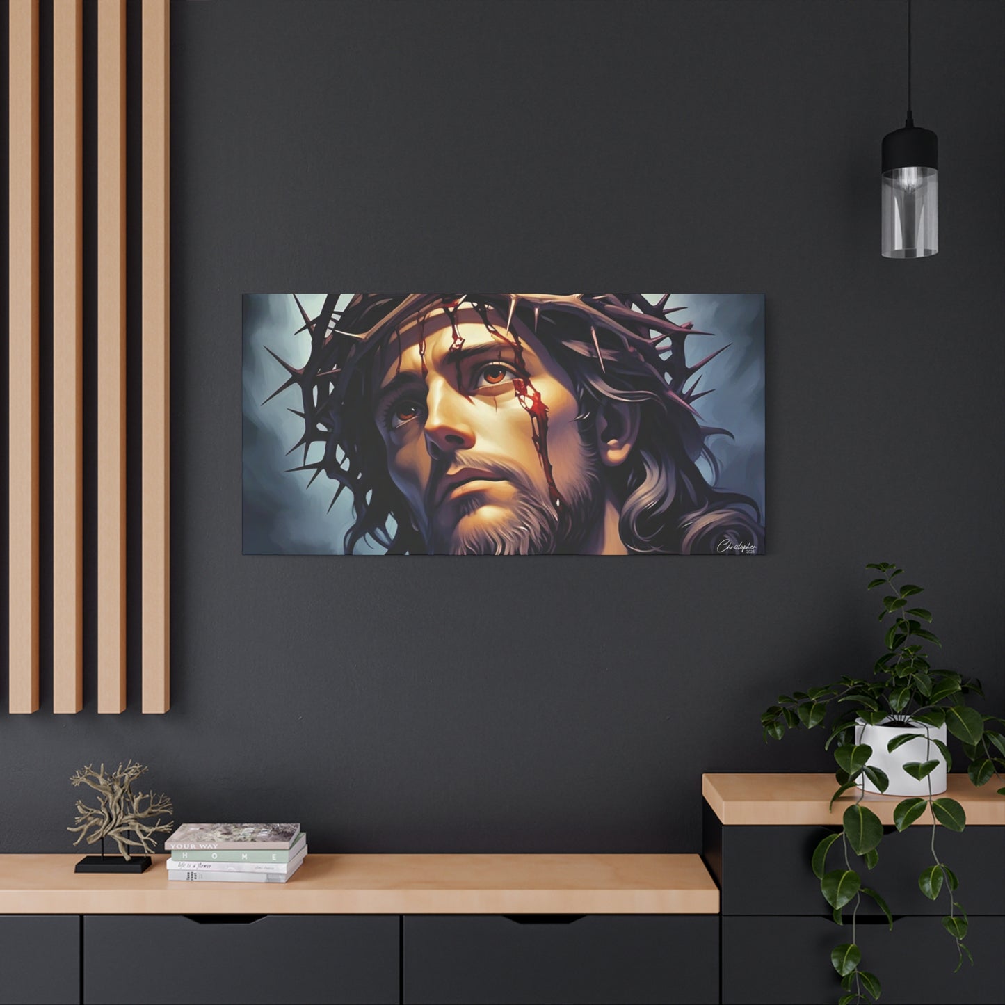 Religious Art Print Canvas, Inspirational Wall Decor, Christian Home Decor, Jesus Art, Gift for Faith-Based Celebrations