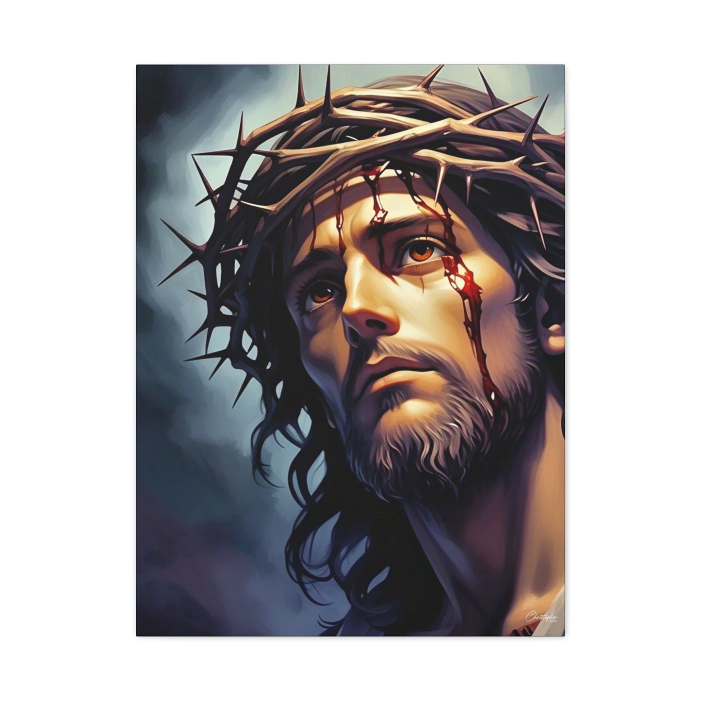 Religious Art Print Canvas, Inspirational Wall Decor, Christian Home Decor, Jesus Art, Gift for Faith-Based Celebrations