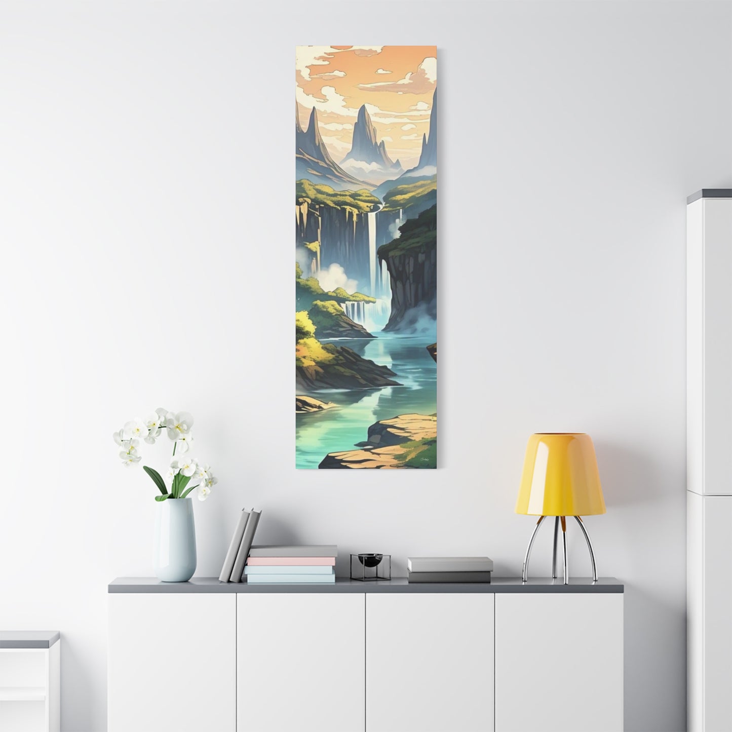 Serene Landscape Canvas Wall Art, Nature Home Decor, Tranquil Living Room Accent, Gift for Nature Lovers, Gallery Wall Piece