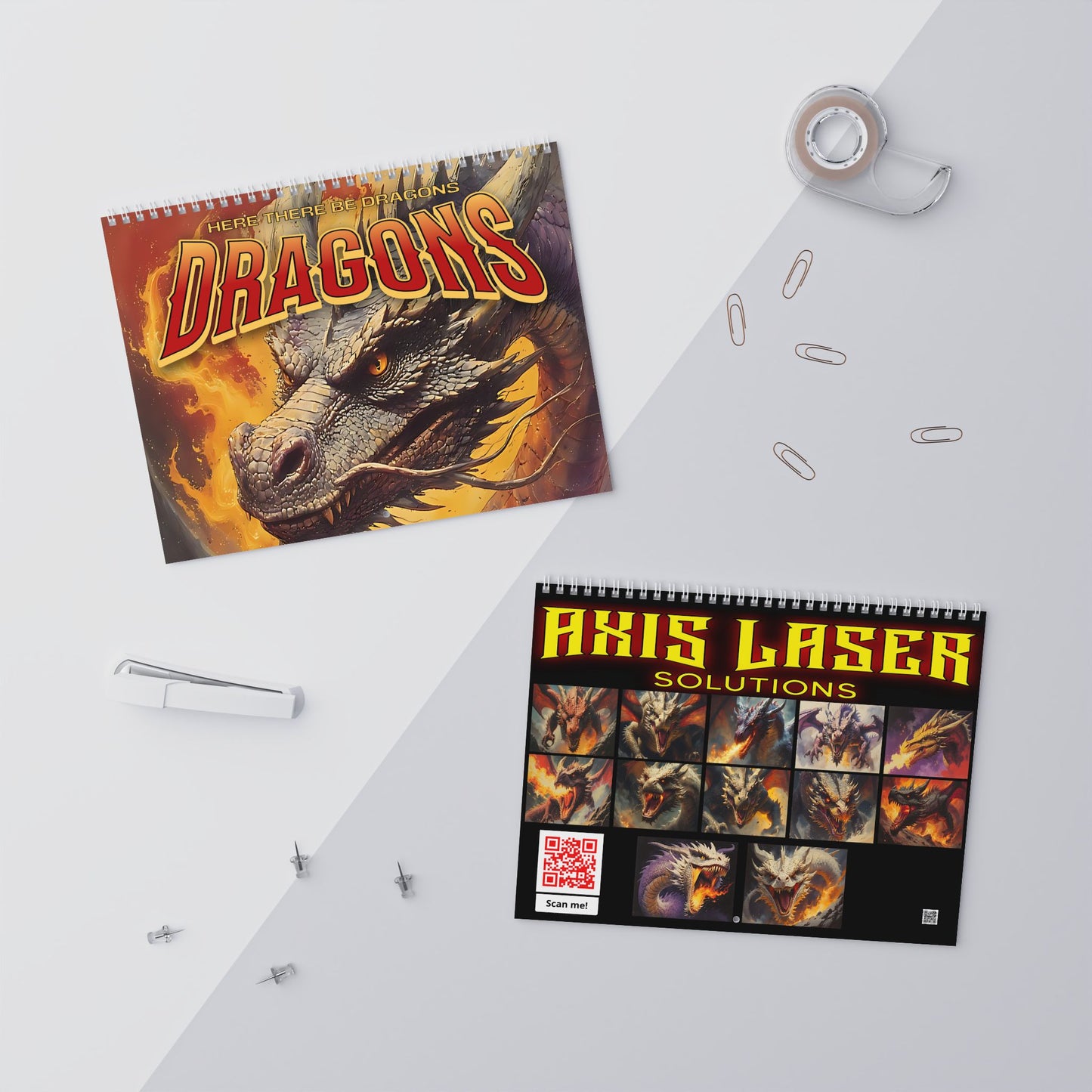 Here there be Dragons Wall Calendars (2026)