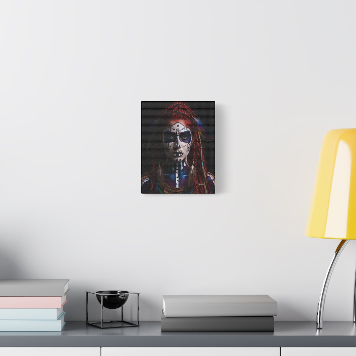 Colorful Tribal Art Canvas Print - Bohemian Home Decor