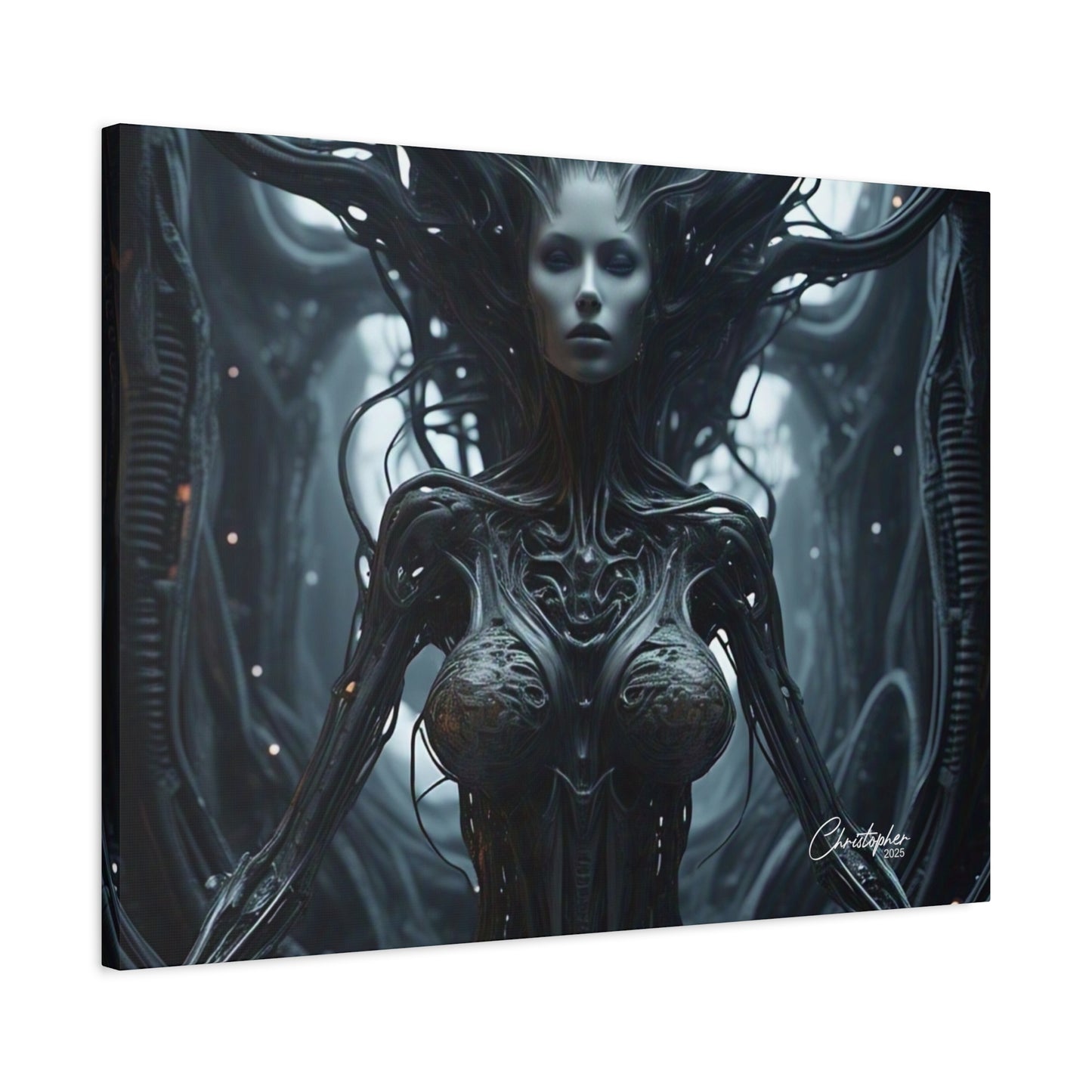 Futuristic Matte Canvas Wall Art – 1.25" Stretched