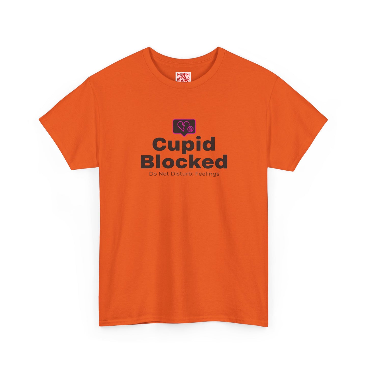 Cupid Blocked T-Shirt — Funny Anti-Valentine Graphic Tee
