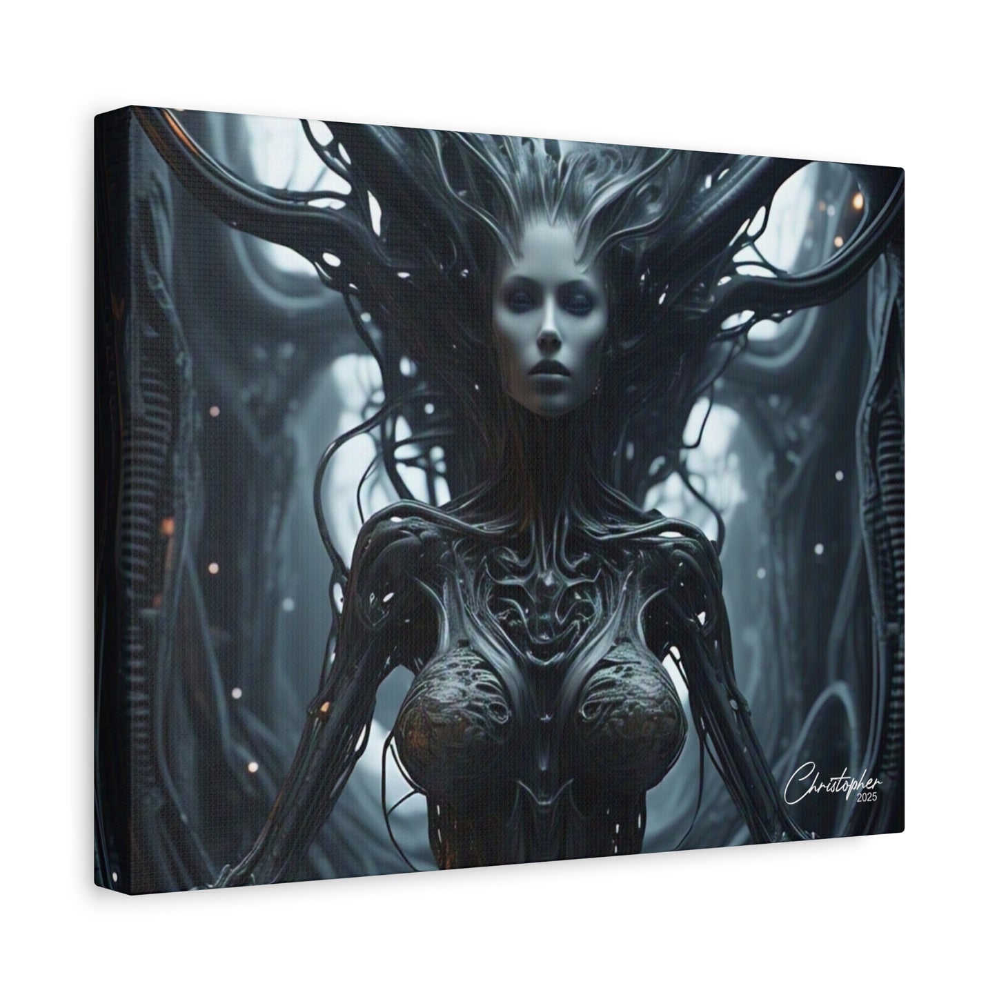 Futuristic Matte Canvas Wall Art – 1.25" Stretched