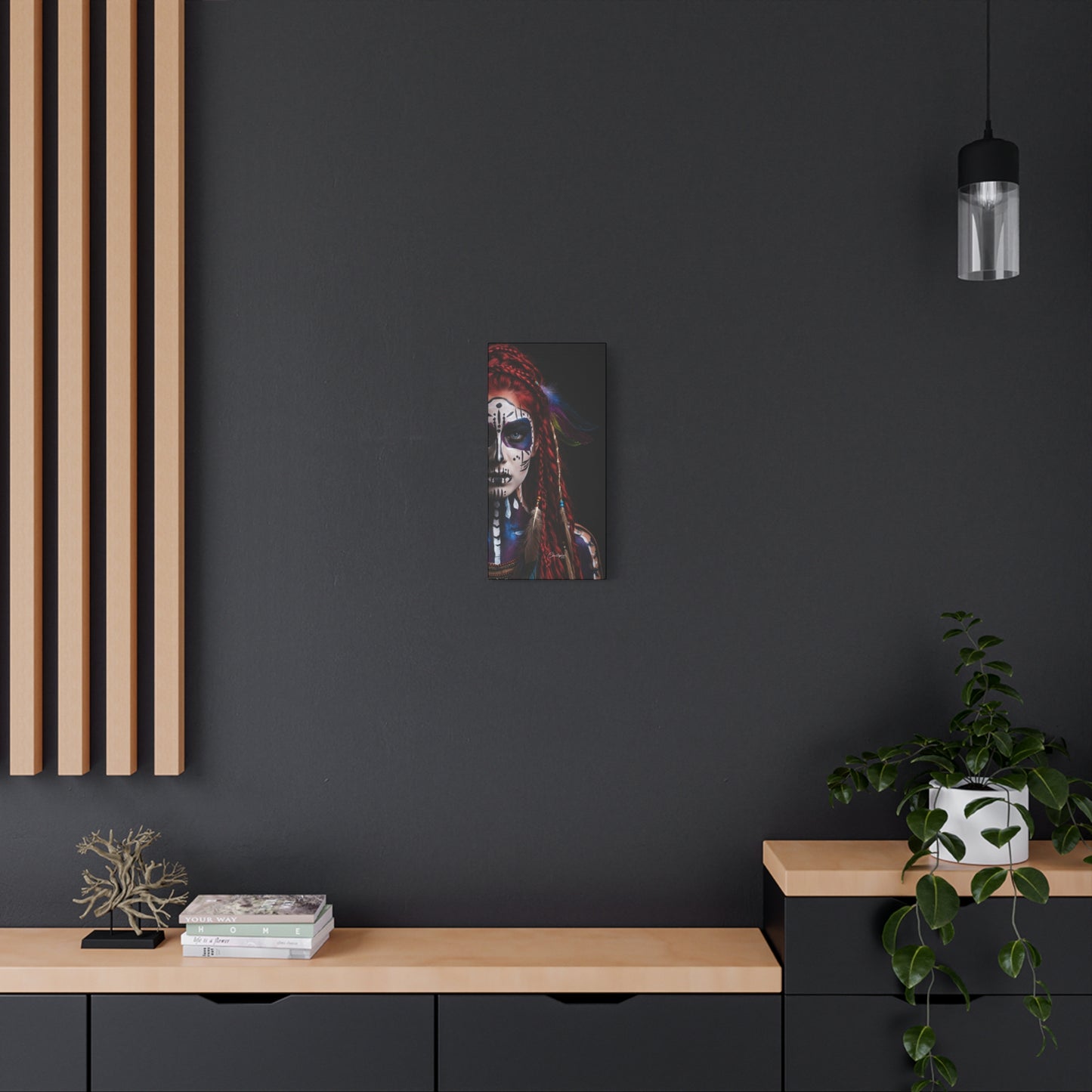 Colorful Tribal Art Canvas Print - Bohemian Home Decor