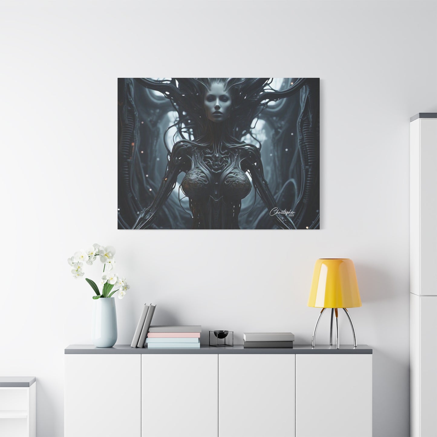 Futuristic Matte Canvas Wall Art – 1.25" Stretched